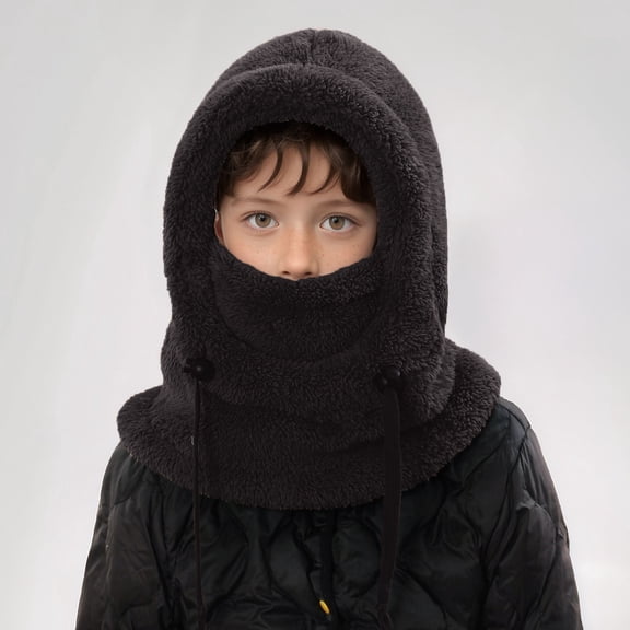 Shachafan Kids Winter Warm Hat With Ear And Neck Gaiter Thermal For Cold Weather Outdoor Activities Skiing Cycling Youth Pack Winter Hats