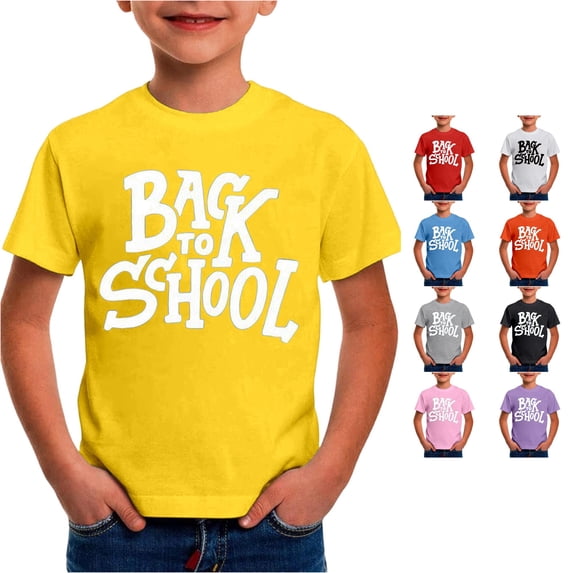 Shachafan Kindergarten Hello School I Come Children's First Day At School T Shirts Nursery Graduation T Shirts Top Short Set