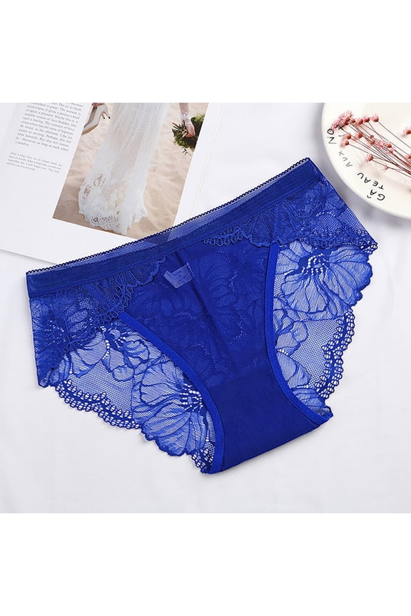 Ladies' Lace Breathable Pure Crotch Lifting Triangle Underwear Women's Seamless Underwear plus Size