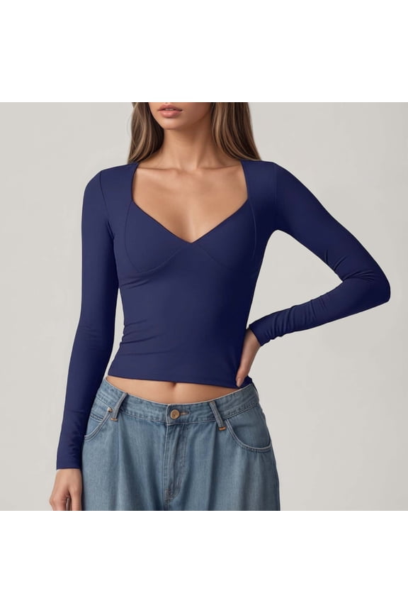 Long Sleeve Turtleneck Top With Double Seamless Support Built In Bra For A Comfortable And Fit Woman Shirts Short Sleeve