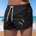 thumbnail image 1 of Shachafan Men's Swim Board Shorts Beach Shorts With Sports Print Casual 3 Inch Trunks For Swimming Surfing Mens Swim Shorts Pockets, 1 of 5