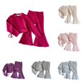 thumbnail image 1 of Shachafan Toddler Fall Outfits For Girl Boy Long Sleeve Top And Long Sweatpants 2PCS Hoodies And Pants, 1 of 9