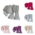 thumbnail image 1 of Shachafan Toddler Fall Outfits For Girl Boy Long Sleeve Top And Long Sweatpants 2PCS Hoodies And Pants, 1 of 9