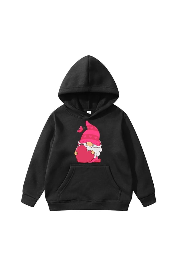 Valentine's Day Children's Long Sleeved Hoodie Girls Sweeter Get That Outta Here Hoodie