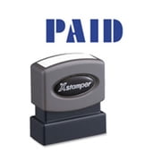 Shachihata Inc Paid Ink Stamp- Blue Ink - .5 in. x 1.63 in.