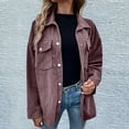 thumbnail image 1 of Shacket Women Casual Pockets Patchwork Shirt Jacket Long Sleeve For A Relaxed Utility Look Spring Jackets For Women, 1 of 9