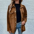 thumbnail image 1 of Shacket Women Casual Pockets Patchwork Shirt Jacket Long Sleeve For A Relaxed Utility Look Spring Jackets For Women, 1 of 9