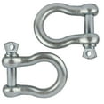 thumbnail image 1 of Shackle / Rope Shackle / Ratchet Strap Shackle Galvanised (pair) Tow Rope SM011, 1 of 1