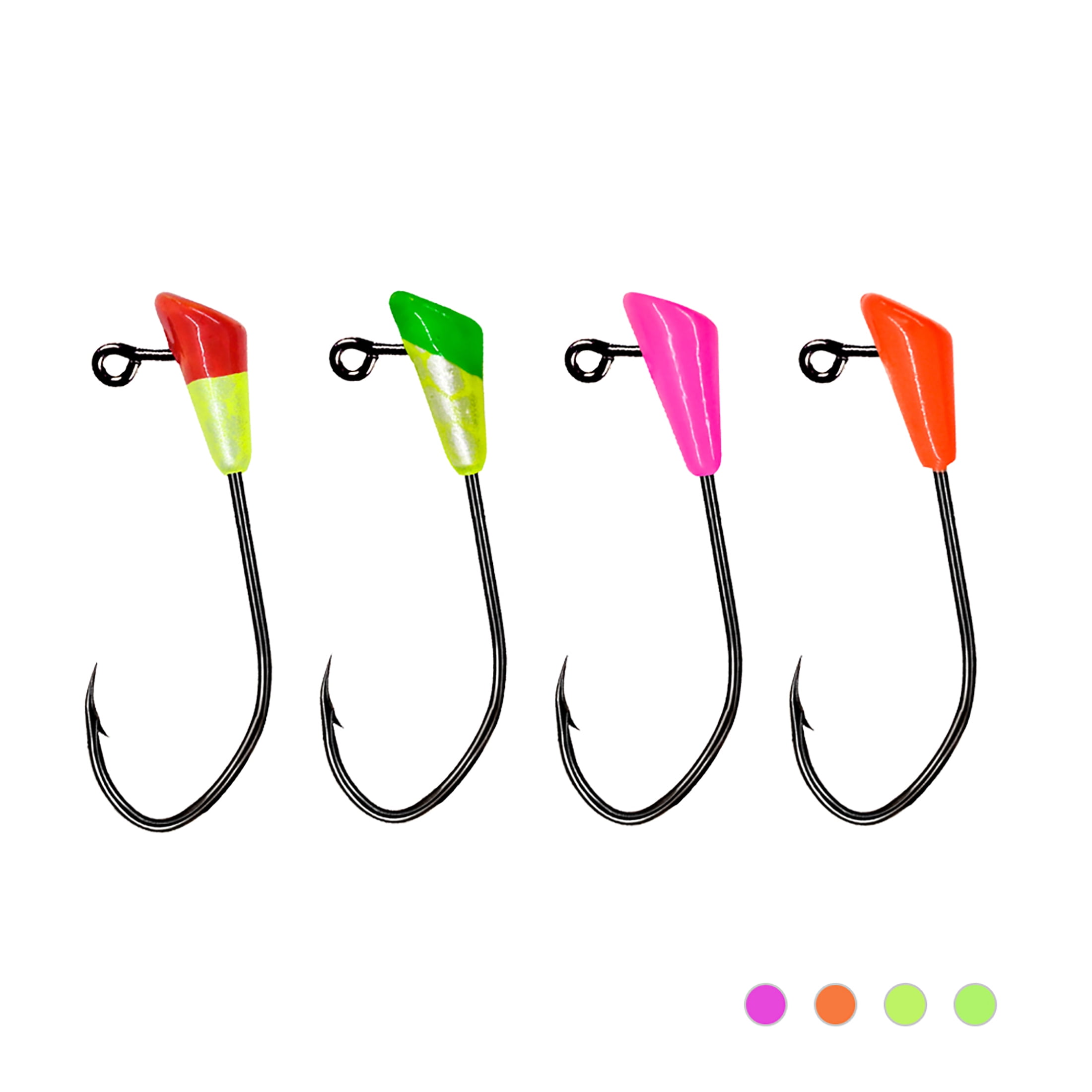Shad Dart Case of 25pc Jig Heads Fishing Hooks for Shad Crappie Panfish Bass Lures 1/32oz 1/64 oz