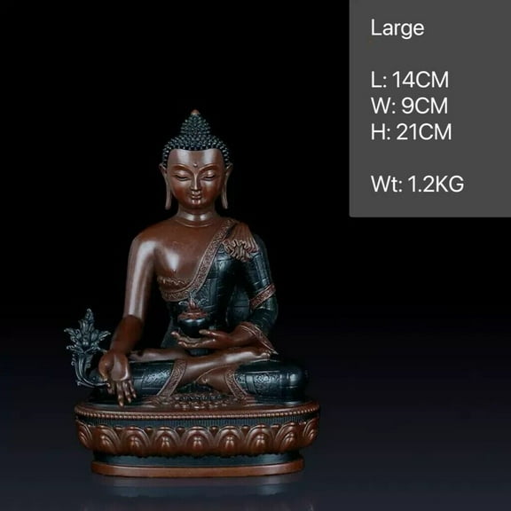 Shadakshari Statue Tibetan Buddha Statue for Meditation Buddhist Altar Display