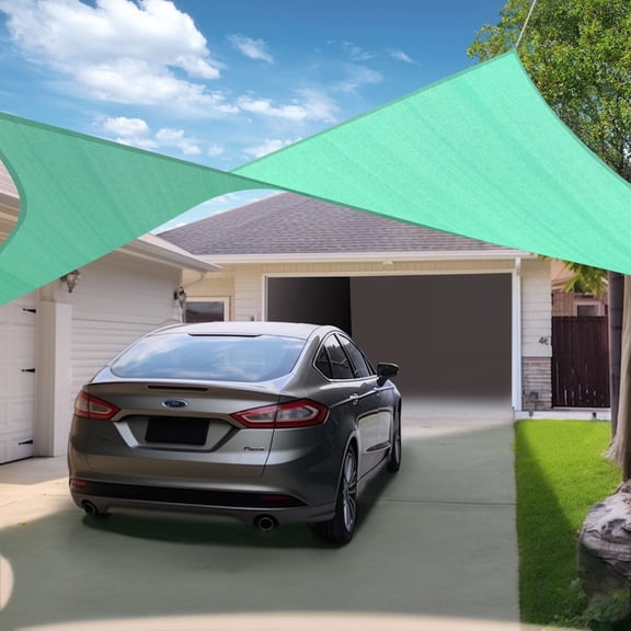 Shade&Beyond 10'X13' Rectangular Sun Shade Sail Canopy Tent - Durable Shade Cloth for Patio, Carport & Backyard UV Protection,Turquoise