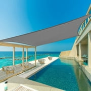 Shade&Beyond 16'x16' Sun Shade Sail Canopy UV Block for Patio Deck Yard and Outdoor Activities Dark Grey
