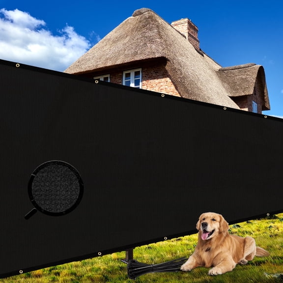 Shade&Beyond Privacy Screen Fence, Net Cover with Grommets, Patio Outdoor Deck Backyard, 3'X4', Black