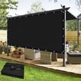 thumbnail image 1 of NAWAY 90% Sun Shade Cloth 6'x12' Outdoor Pergola Shade Cover Canopy with Grommets UV Block Privacy Screen for Patio, Backyards, Outdoor, Carport, Garden, Black, 1 of 6