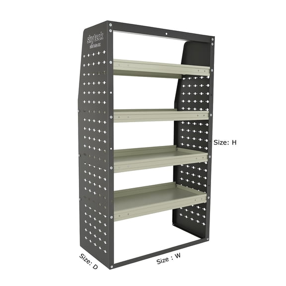 Shade&Beyond Adjustable Heavy Duty Steel Van Shelving, 46"x33.5"x16.5" Cargo Van Organizer Shelving for Transit, Sprinter, NV, Promaster & Metris