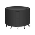 thumbnail image 1 of Shade&Beyond Custom Size 128"x36" Round Patio Furniture Cover,Heavy Duty 420D Oxford PU Coated Waterproof Outdoor Table & Chair Cover,UV Resistant,Breathable Air Vents,All-Season Protection Black, 1 of 5