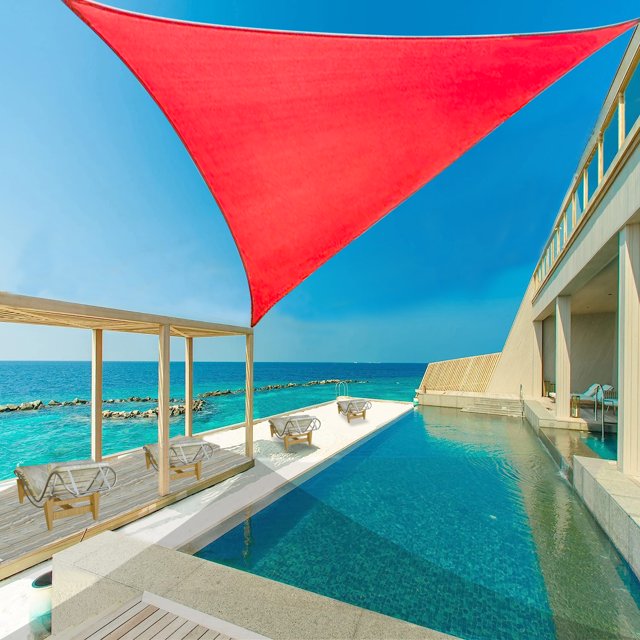 Shade&Beyond Sun Shade Sail Triangle 16' x 16' x 16' UV Block Canopy