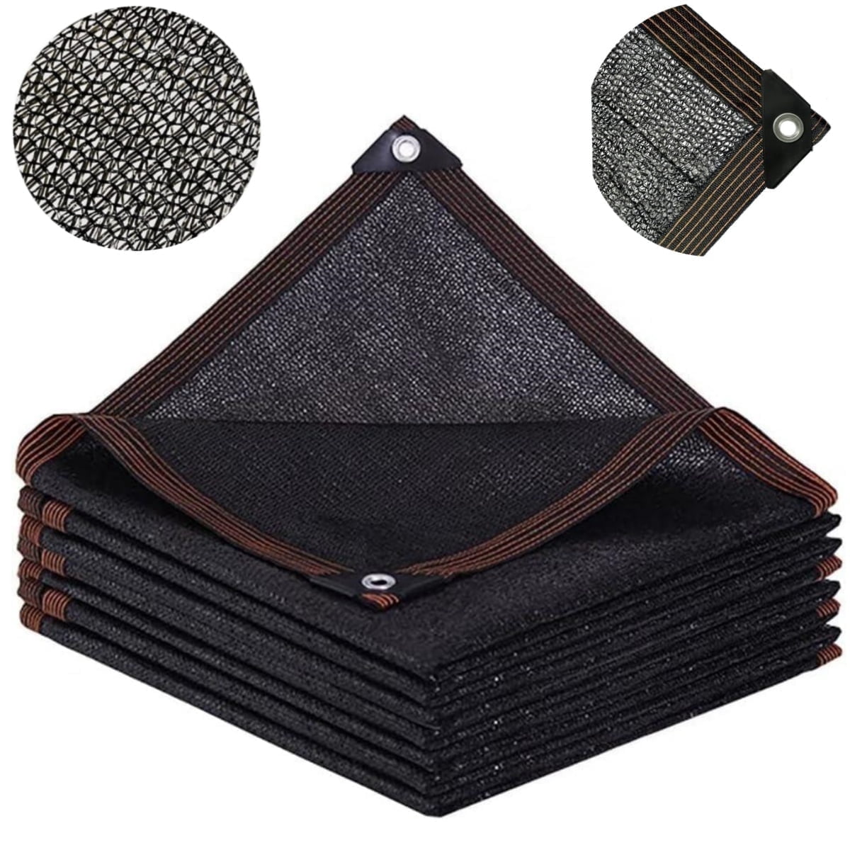 Shade Cloth,10ftx20ft Garden Shade Mesh Netting with Grommets, Sun Shades Outdoor Patio, Sun Shade Net for Patio Plants Greenhouse Chicken Coop Black Shading Rate 70% -90%,Black
