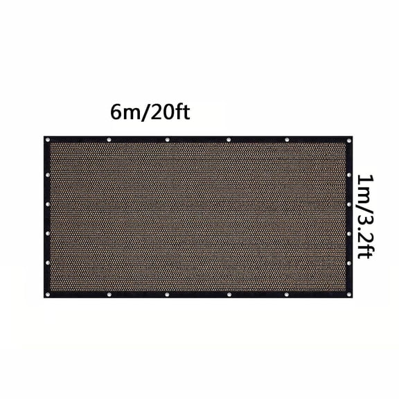 Shade Cloth 20x3.2ft - for Garden 90% Plant Shades Mesh Tarp with Grommets Outdoor Sun Shades Netting for Chicken Coop Greenhouse Vegetables Pergola Patio Cover