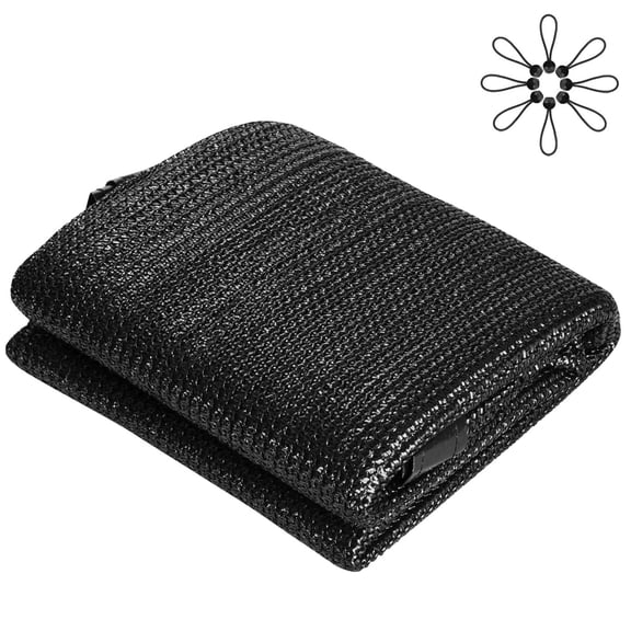 Shade Cloth,6.5x 6.5ftTear Resistant Sun Shade Net with Reinforced Grommet,Durable Garden Shade Tarp Cover for Greenhouse,Plant Cover, Chicken Coop,Patio and Pergola,Blac