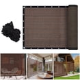 thumbnail image 1 of Shade Cloth-8 x 6 FT Durable Sunblock Garden Sun Shade Mesh With Rope, 90% UV Protection for Outdoor Patio Backyard Garden (Coffee), 1 of 8