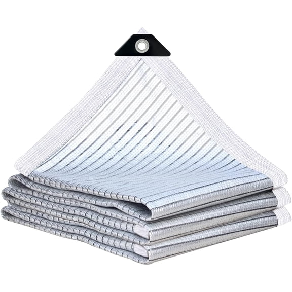 Shade Cloth - 80% Garden Shade Cloth, Mesh Tarp - for Greenhouse Plants Patio, Sun Protection - for Cars Pergola Chicken Coop Dogs Outdoor, Covers with Grommets, 5 x 10 FT
