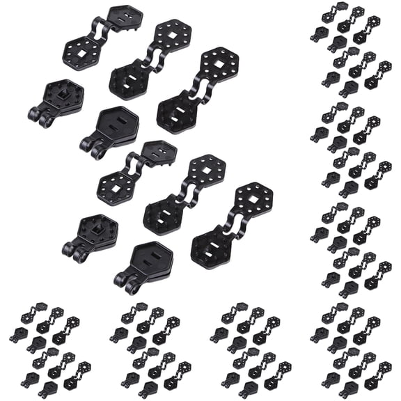 Shade Cloth Clips, 10Pcs Heavy Duty Plastic Lock Grip Windproof Awning Clamp, Reusable Fastener Clip for Sun Shade Net Tarp Greenhouse Mesh Garden Canopy Agricultural Fabric Accessories