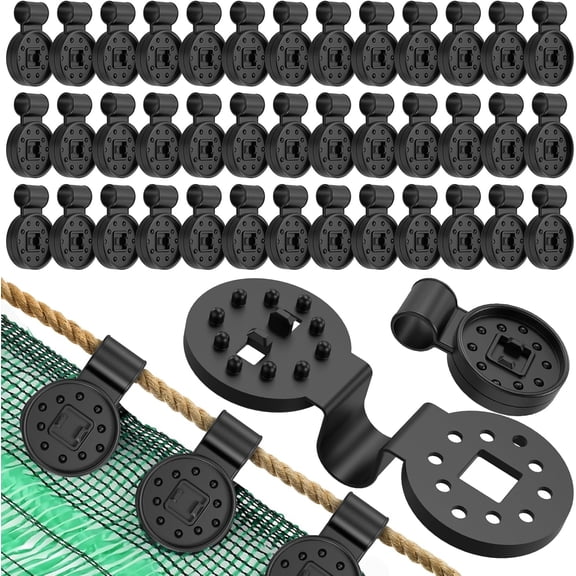 Shade Cloth Clips 40PCS, Heavy Duty Lock Grip Sun Net Clamps, Durable Plastic Awning for Outdoor Gardening Windproof Clamp &