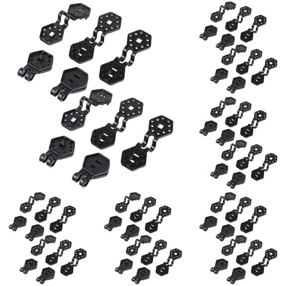 Shade Cloth Clips, 5Pcs Heavy Duty Plastic Lock Grip Windproof Awning Clamp, Reusable Fastener Clip for Sun Shade Net Tarp Greenhouse Mesh Garden Canopy Agricultural Fabric Accessories