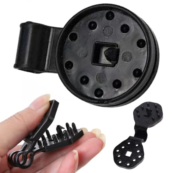 Shade Cloth Clips - Black Round Plastic Sun Shade Clip,Shade Cloth Heavy Duty Lock Grip for Sun Shade Net,Gardening Shade Cloth,Anti Bird Netting Windproof Awning Clamp, 100 Pcs, 3.93x1.57"