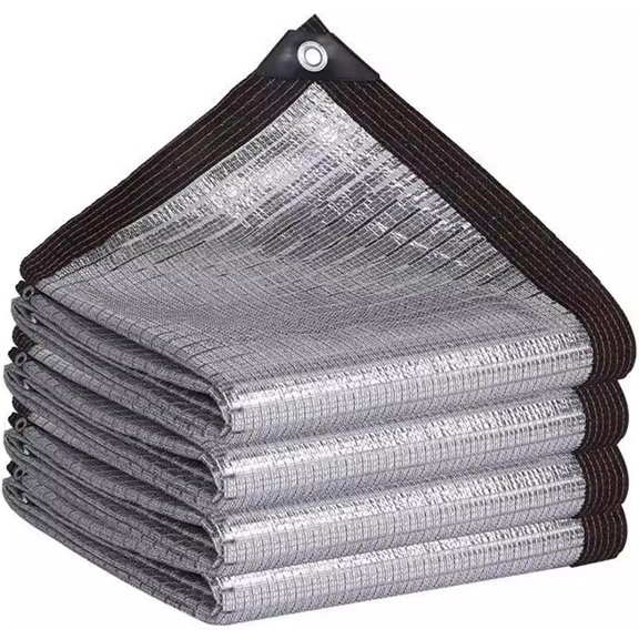 Shade Cloth for Garden, Encryption Shade Net 85% Shading and Cooling Mesh Tarp with Grommets Shade Sail for Outdoor, Greenhouse, Patio, Vegetables, Plants Cover(1X1m)