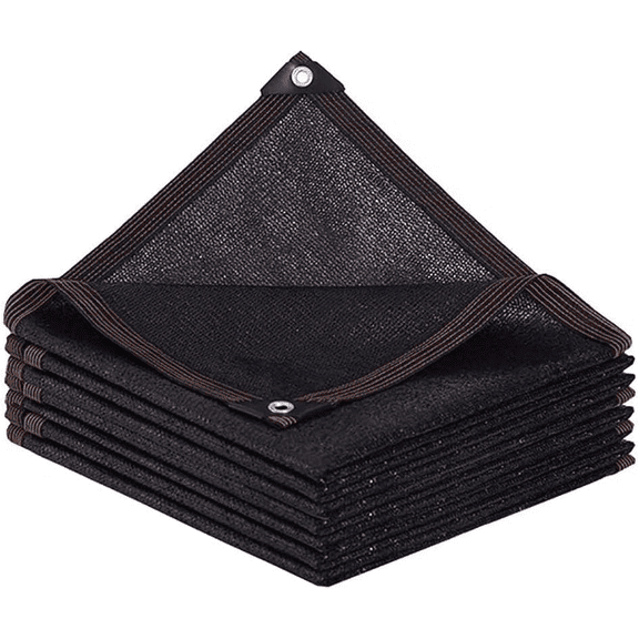 Shade Cloth - Garden Shade Mesh Netting with Grommets Outdoor Sun Shade Cover for Pergola Patio Plants Greenhouse Chicken Coop Black Shading Rate 70% -90% (6.6X10FT)