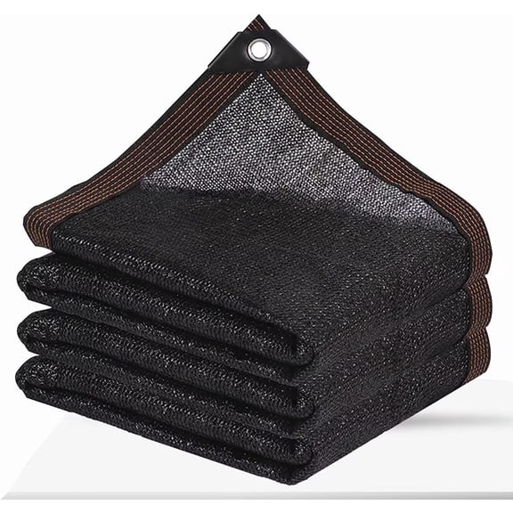 Shade Cloth - Garden Shade Mesh Netting with Grommets Outdoor Sun Shade Cover for Pergola Patio Plants Greenhouse Chicken Coop Black Shading Rate 90% (8X24FT)