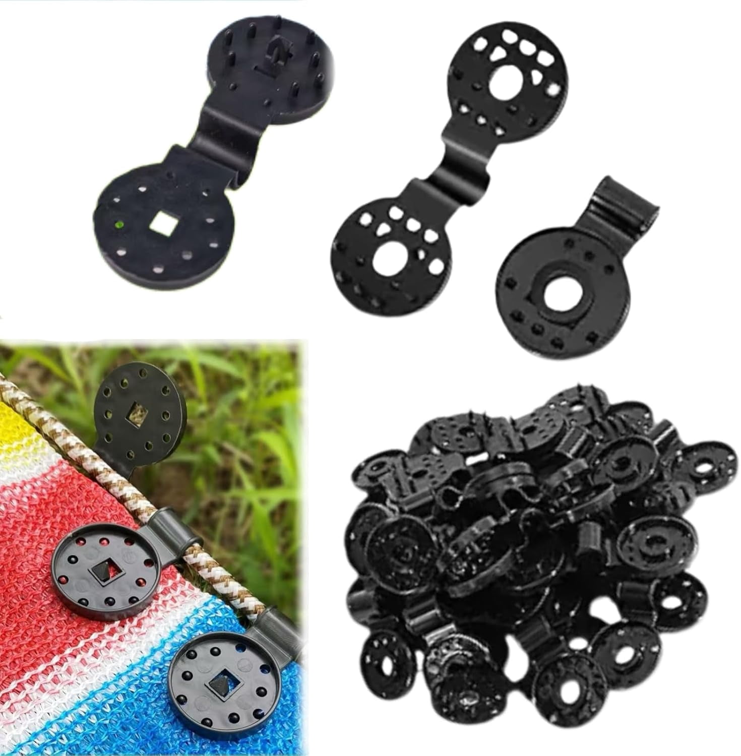 Shade Cloth Heavy Duty Lock Grip, Shade Cloth Plastic Clips, Tarp Clips ...