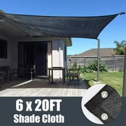 Shade Cloth,Hengu 3 Pack 6x20FT Sun Shade Net with Grommets,70% Shade Sail Canopy for Garden,Greenhouse,Plants and Patio Sunshade
