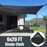 Shade Cloth,Hengu 6x20FT Sun Shade Net with Grommets,70% Shade Sail Canopy for Garden,Greenhouse,Plants and Patio Sunshade