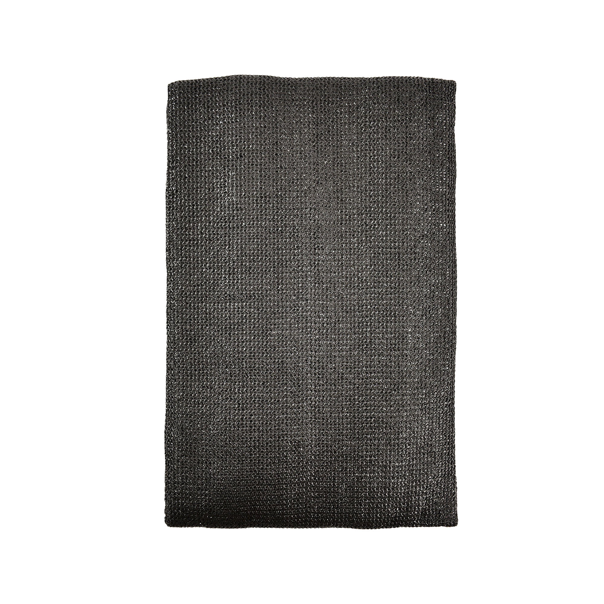 Screenguard 3ft H x 10ft L Black Privacy Fabric with Nylon Ties
