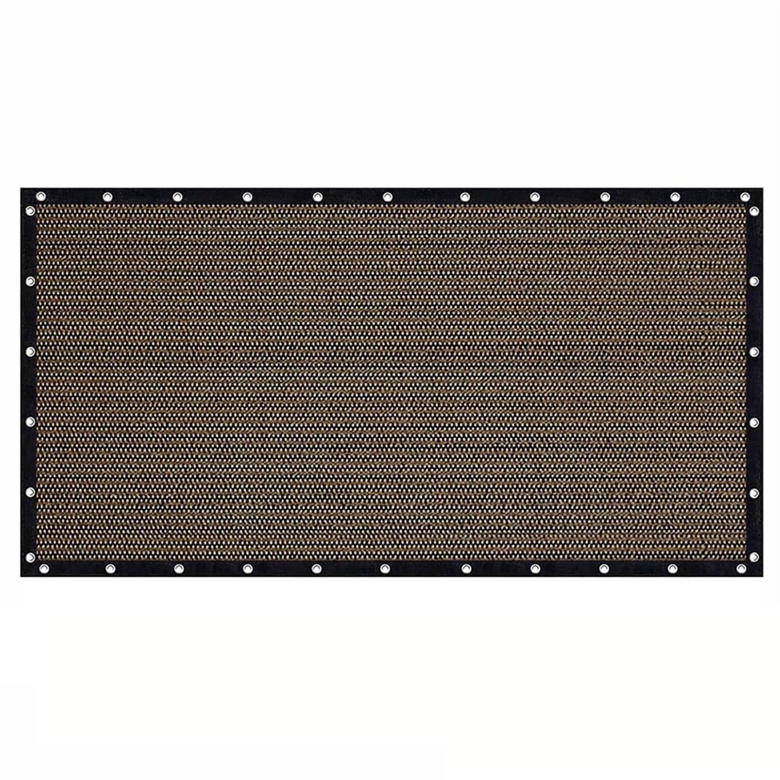 Shade Fabric Sun Shade Cloth with Grommets, Pergola Shade Cover Canopy, Mesh Tarp Sun Screens for Patio, Garden, Backyard, Mocha, 157.5*78.7In