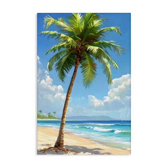 Stupell Industries Shade From Palm Trees Canvas Wall Art, design by LSR Design Studio, 45 x 30