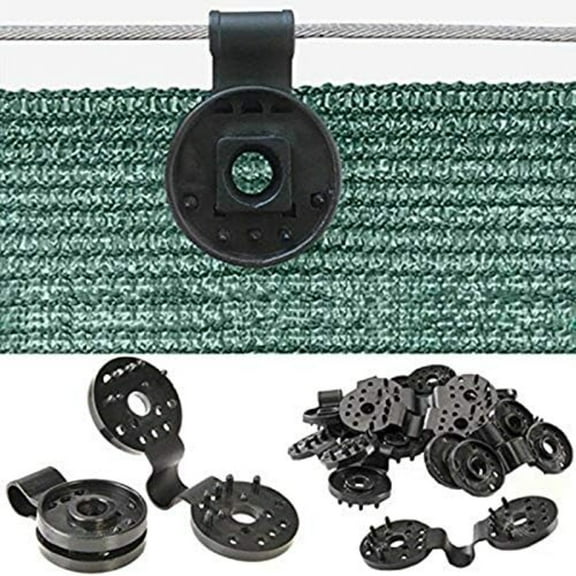 Shade Net Clip - Shade Cloth Plastic Clips Garden Tools Accessories Grommets Fabric Sunshade UV Resistant for Net, Mesh, Cover, Sunblock in Garden Backyard Greenhouse, Black (50/100PCS)