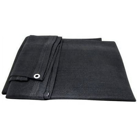 Shade Net Shade Tarp Construction Fence Tarp Dust and Wind Tarp Canopy Shade Panel Koi Pond Screen 12'x12' Black (Multi-Purpose Shade Tarp)