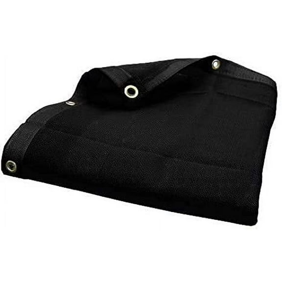 Shade Net Shade Tarp Construction Fence Tarp Dust and Wind Tarp Canopy Shade Panel Koi Pond Screen Multipurpose Tarps) Black (7' x 10')