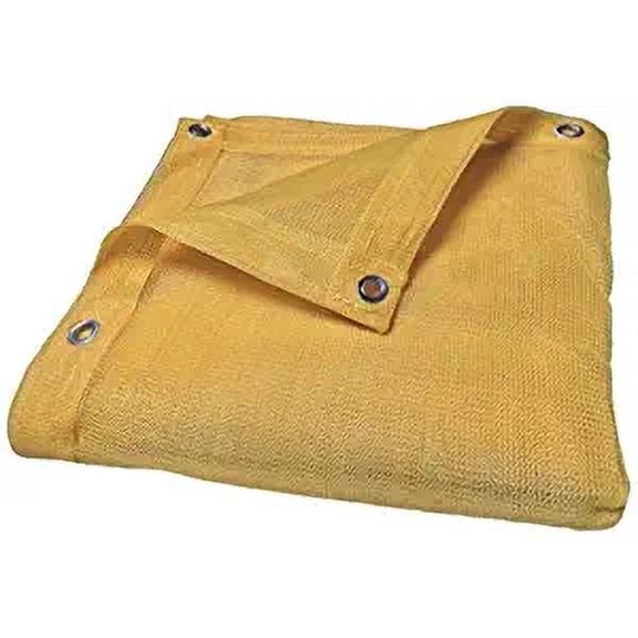 Shade Net Shade Tarp Construction Fence Tarp Dust and Wind Tarp Canopy Shade Panel Koi Pond Screen Tan (Multipurpose Tarps) (10x12)