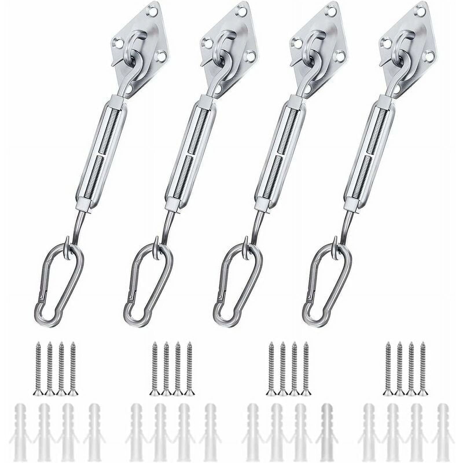 Shade Sail Fixing Kit, Garden Sail Fixing Kit for 304 Stainless Steel Shade Sail for Triangle