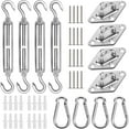thumbnail image 1 of Shade Sail Hardware Kit,6 Inches Sun Shade Sail Hardware Kit,Shade Sail Hardware,Shade Hardware Kit for Garden Outdoors D, 1 of 5