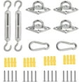thumbnail image 1 of Shade Sail Hardware Kit, Stainless Steel Awning Attachment Set, Sun Shade Sail Fixing Kit for Outdoor Garden Patios (M5 40PCS), 1 of 5