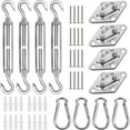 thumbnail image 1 of Shade Sail Hardware Kit for Triangle Sun Shade Sail Installation, 6 Inch 304 Grade Stainless Steel Hardware for Patio Garden Outdoors, 30Pcs D, 1 of 5