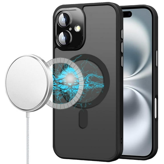 Shade Series MagSafe Case with Camera Lens Protector for iPhone 16 - Black