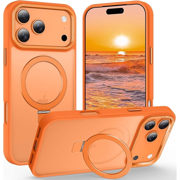 Shade Series MagSafe Case with Kickstand Ring Holder for iPhone 17 Pro Max - Cosmic Orange