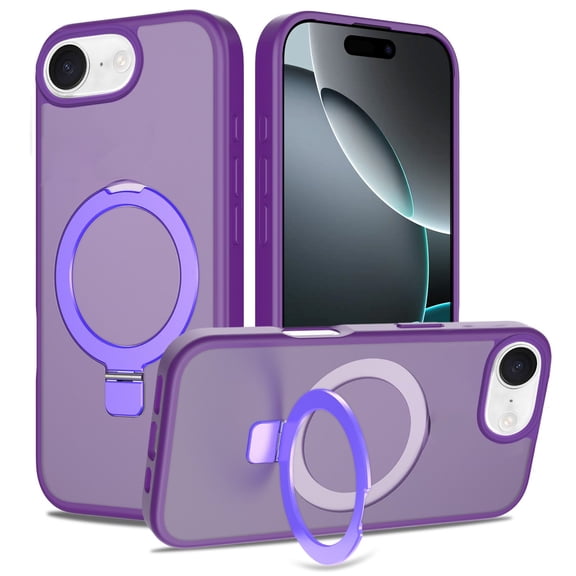 Shade Series MagSafe Hybrid Case with Ring Stand for iPhone 16e - Purple
